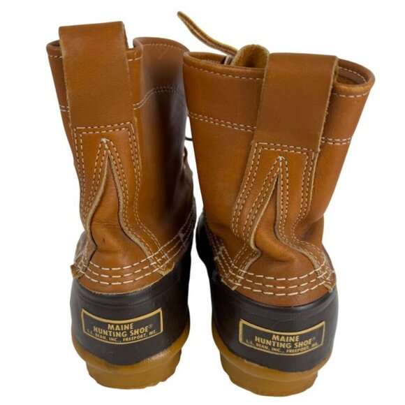 L.L. Bean Maine Hunting Shoe Boots Waterproof Outdoors Leather Women 8 USA - Picture 3 of 14